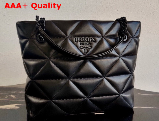 Prada Nappa Leather Prada Spectrum Tote in Black 1BG298 Replica