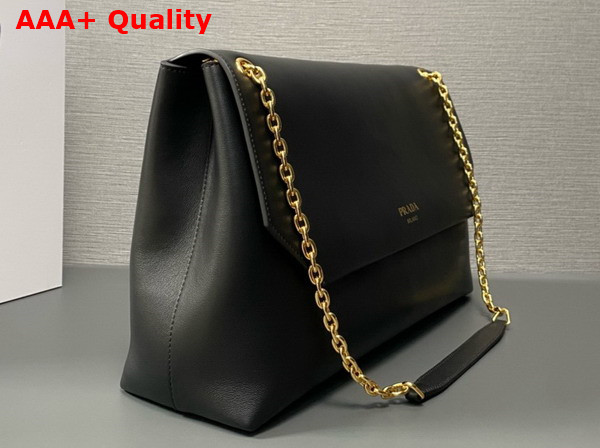 Prada Nappa Leather Shoulder Bag in Black 1BD368 Replica