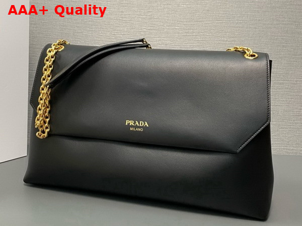 Prada Nappa Leather Shoulder Bag in Black 1BD368 Replica