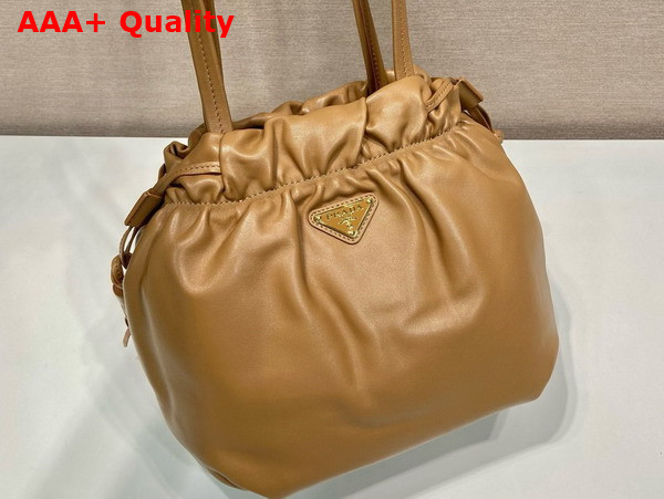 Prada Nappa Leather Shoulder Bag in Caramel 1BG541 Replica