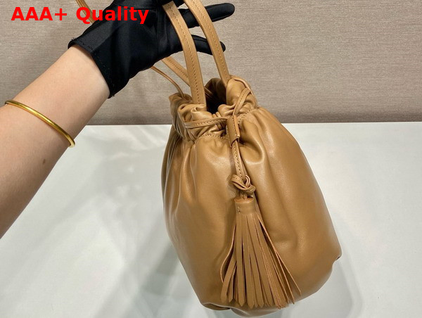 Prada Nappa Leather Shoulder Bag in Caramel 1BG541 Replica