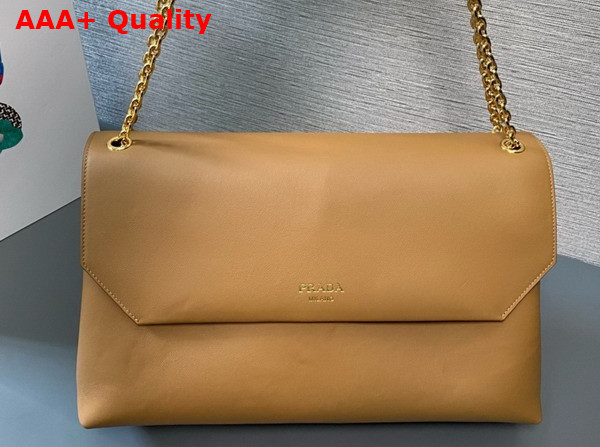 Prada Nappa Leather Shoulder Bag in Carmel 1BD368 Replica