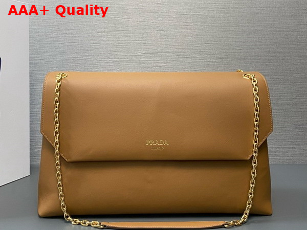 Prada Nappa Leather Shoulder Bag in Carmel 1BD368 Replica