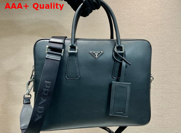 Prada Nappa Leather Work Bag in Black 2VE368 Replica