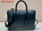 Prada Nappa Leather Work Bag in Black 2VE368 Replica