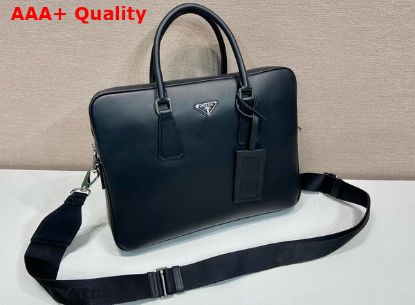 Prada Nappa Leather Work Bag in Black 2VE368 Replica