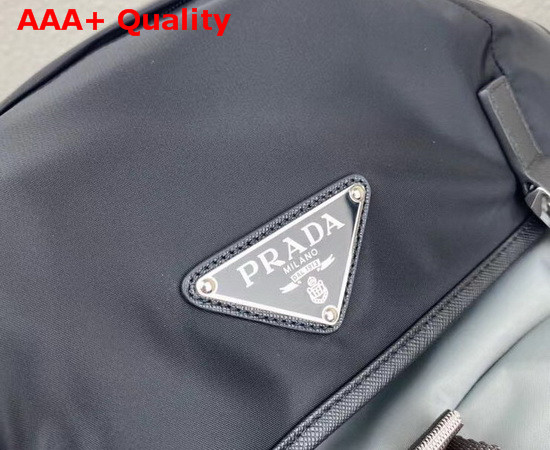 Prada Nylon Backpack Marble Gray and Black Replica