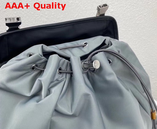 Prada Nylon Backpack Marble Gray and Black Replica