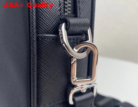 Prada Nylon Briefcase Black Red Replica