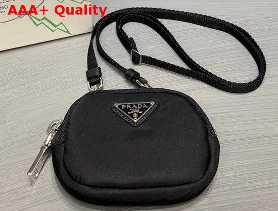 Prada Nylon Cargo Pouch in Black 1TT110 Replica