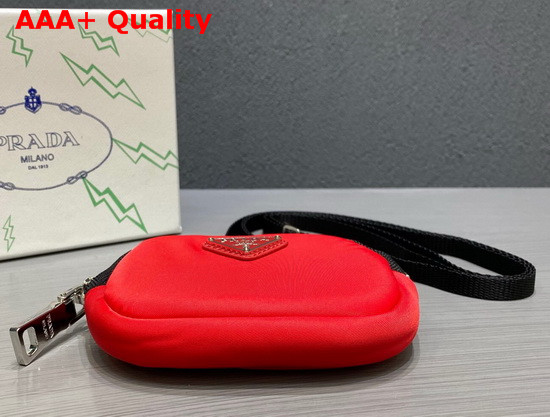 Prada Nylon Cargo Pouch in Red Replica