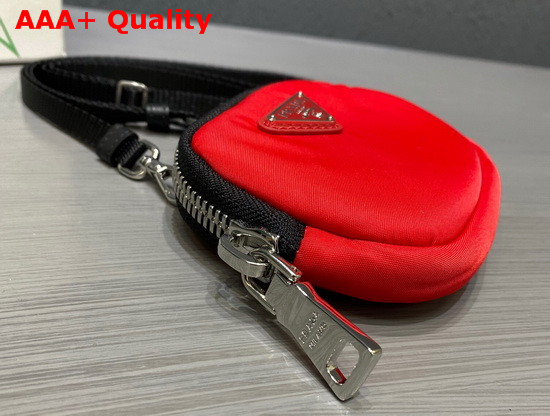 Prada Nylon Cargo Pouch in Red Replica