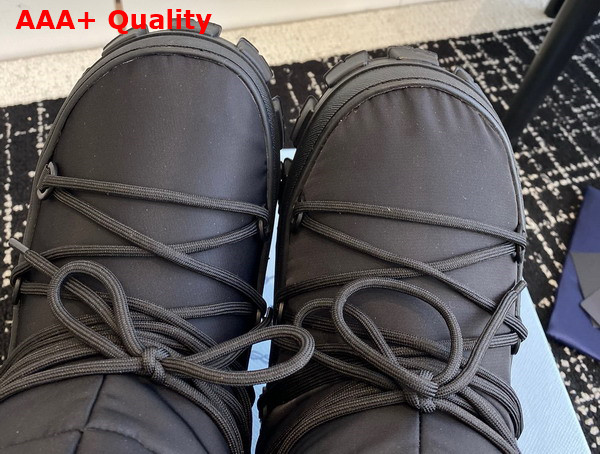 Prada Nylon Gabardine Apres Ski Boots in Black 1U007N Replica