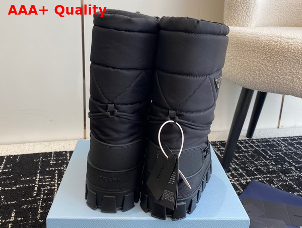 Prada Nylon Gabardine Apres Ski Boots in Black 2W008N Replica