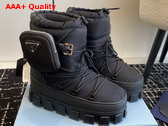 Prada Nylon Gabardine Apres Ski Boots with Pocket in Black 1U007N Replica