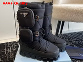 Prada Nylon Gabardine Apres Ski Boots with Pocket in Black 2W008N Replica