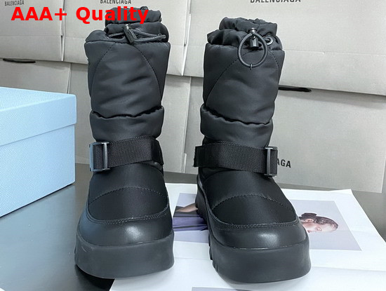 Prada Nylon Gabardine Booties in Black 1U705M Replica