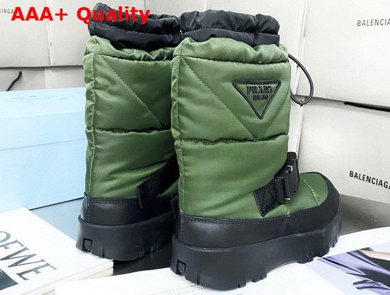 Prada Nylon Gabardine Booties in Green 1U705M Replica