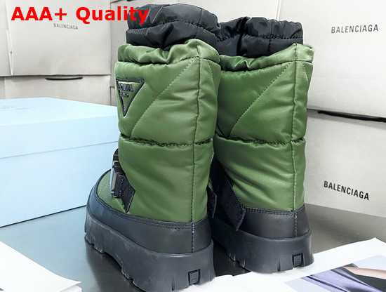 Prada Nylon Gabardine Booties in Green 1U705M Replica