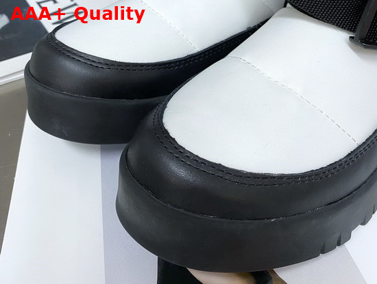 Prada Nylon Gabardine Booties in White 1U705M Replica