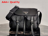 Prada Nylon Shoulder Bag in Black 1BD225 Replica