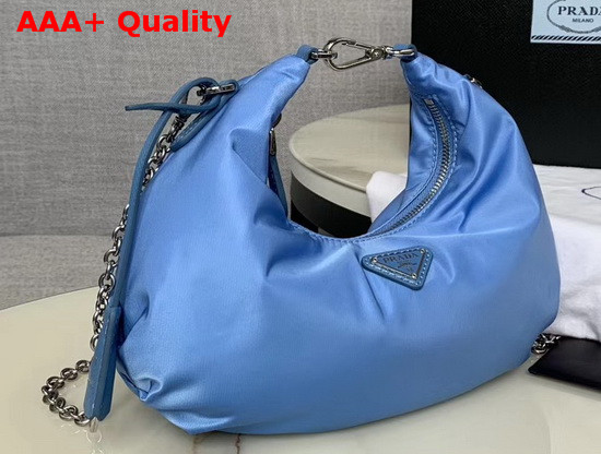 Prada Nylon Shoulder Bag in Blue Nylon Replica