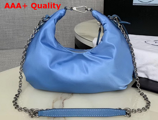 Prada Nylon Shoulder Bag in Blue Nylon Replica