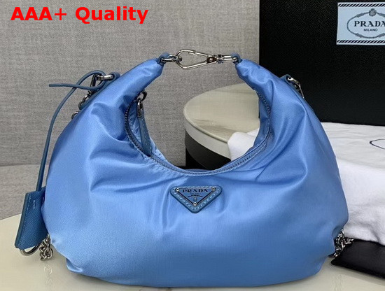 Prada Nylon Shoulder Bag in Blue Nylon Replica