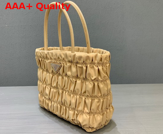 Prada Nylon Tote in Beige Replica