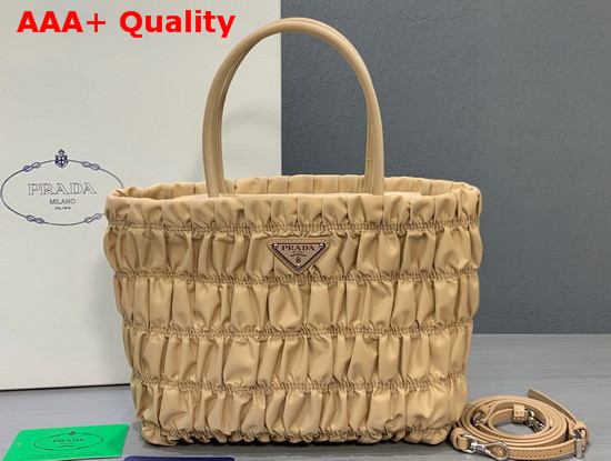 Prada Nylon Tote in Beige Replica