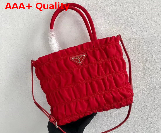 Prada Nylon Tote in Red Replica