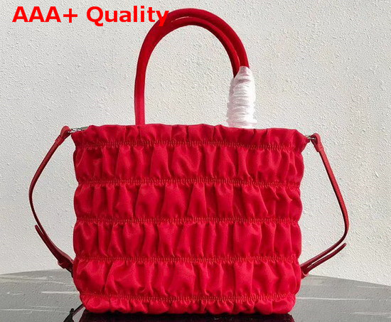 Prada Nylon Tote in Red Replica