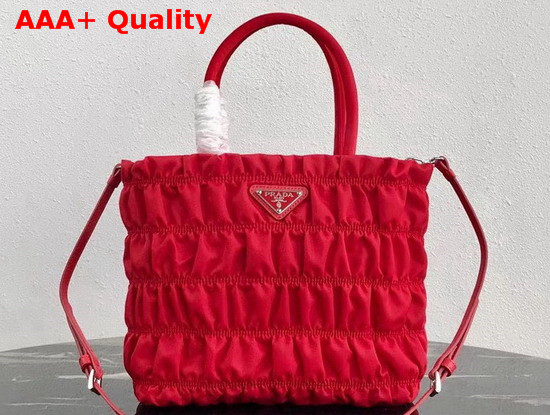 Prada Nylon Tote in Red Replica