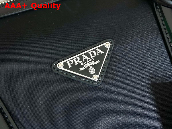 Prada Nylon and Leather Travel Bag in Black 2VC018 Replica