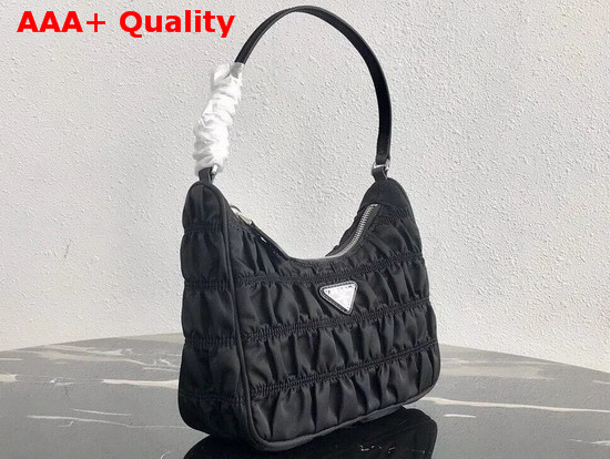 Prada Nylon and Saffiano Leather Mini Bag Black Replica