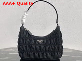 Prada Nylon and Saffiano Leather Mini Bag Black Replica