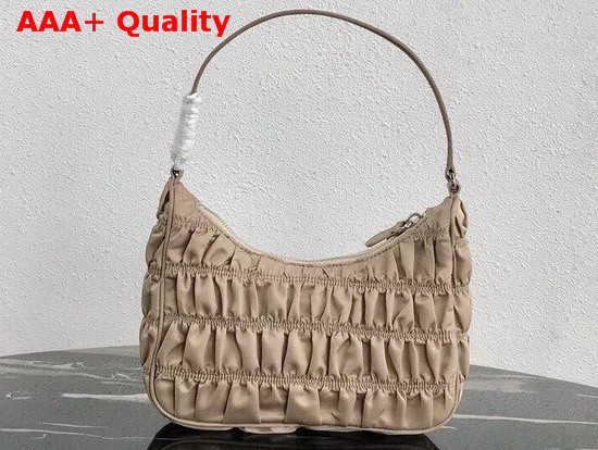 Prada Nylon and Saffiano Leather Mini Bag Cameo Beige Replica