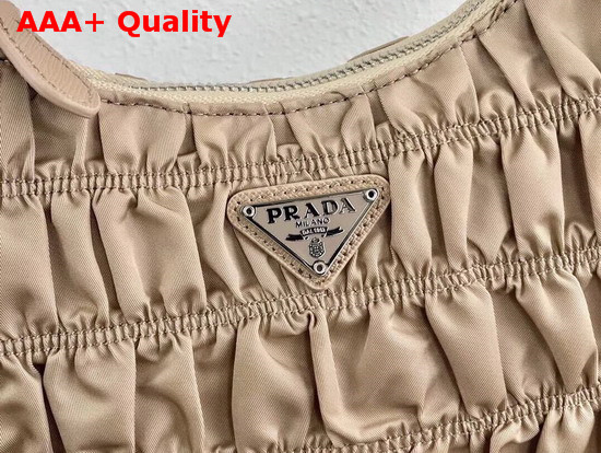 Prada Nylon and Saffiano Leather Mini Bag Cameo Beige Replica