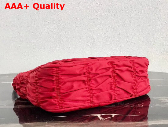 Prada Nylon and Saffiano Leather Mini Bag in Red Replica