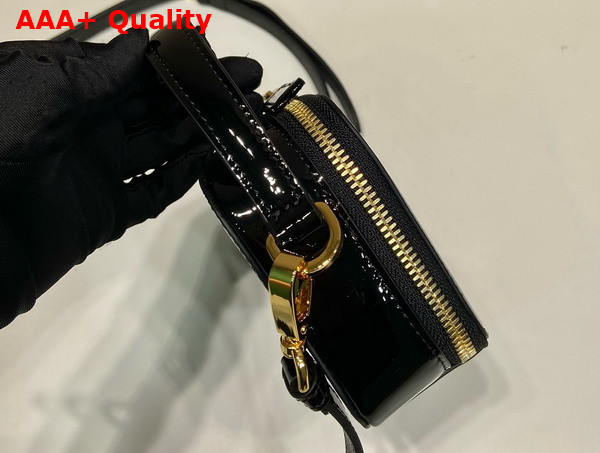 Prada Odette Patent Leather Mini Bag in Black 1BH206 Replica