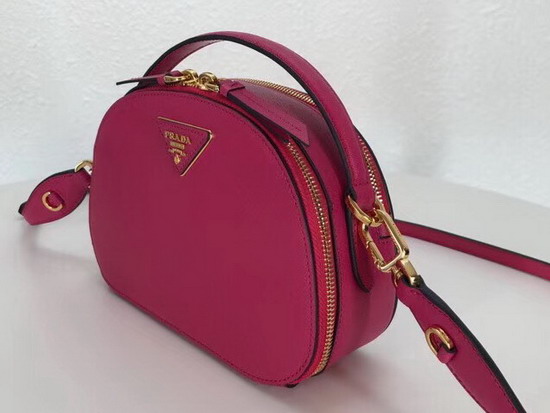 Prada Odette Saffiano Leather Bag in Fuchsia