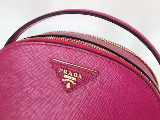 Prada Odette Saffiano Leather Bag in Fuchsia