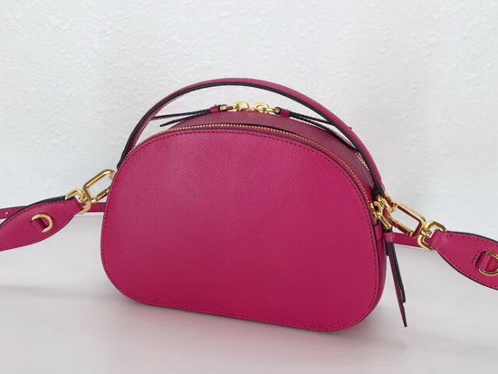 Prada Odette Saffiano Leather Bag in Fuchsia