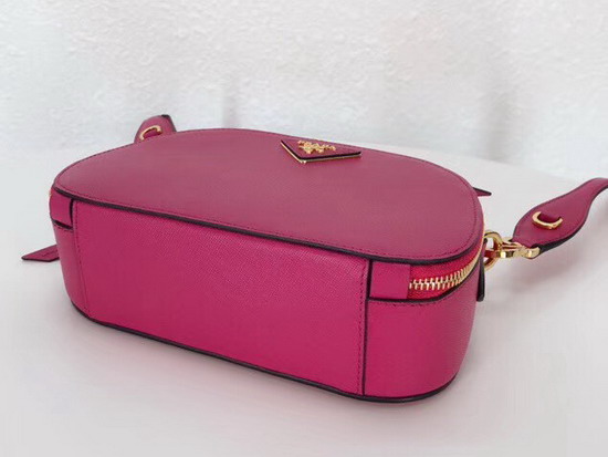 Prada Odette Saffiano Leather Bag in Fuchsia