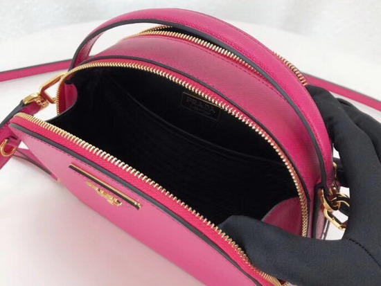 Prada Odette Saffiano Leather Bag in Fuchsia