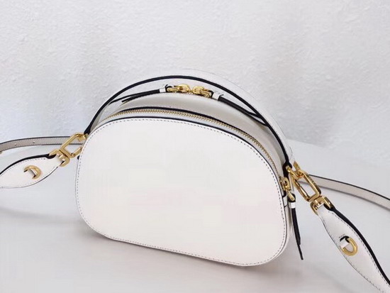 Prada Odette Saffiano Leather Bag in White