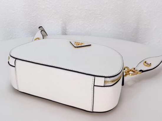 Prada Odette Saffiano Leather Bag in White