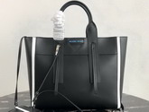 Prada Ouverture Medium Leather Bag Black Calf Leather