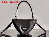 Prada Padded Nappa Leather Handbag Black 1BA315 Replica