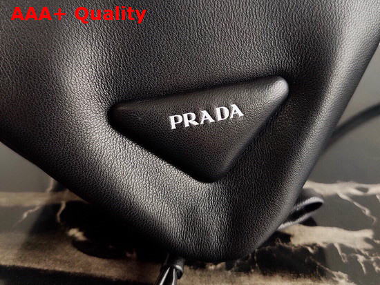 Prada Padded Nappa Leather Handbag Black 1BA315 Replica